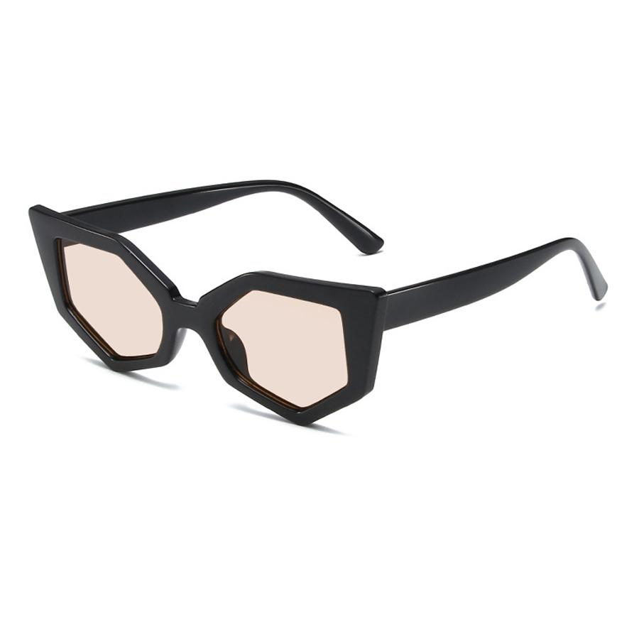 Fashionable Cat Eye Sunglasses for Women Small Frame Tortoiseshell Design Live Broadcast Hip Hop Style Sun Glasses As Picture