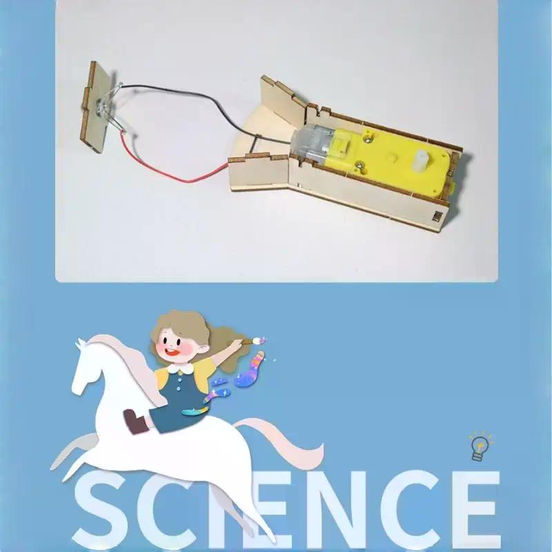 1 Set Physics Science Toys Diy Hand Flashlight Diy Science Experiment Kit Education Model Toy For Children Gift