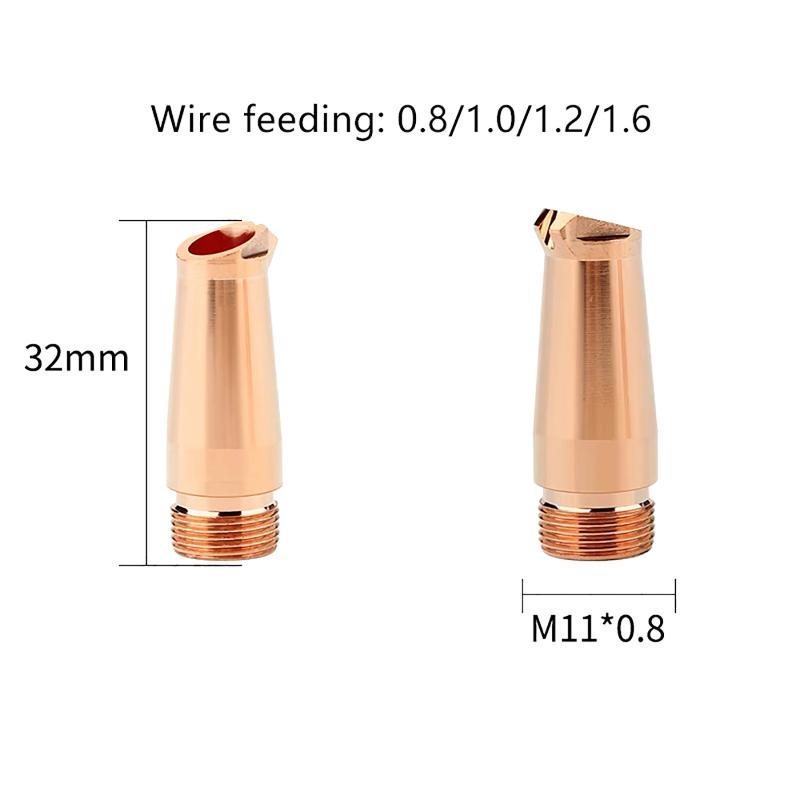 Laser Welding Nozzle HRLASER WSX H32 M11 Welder Wire Feeder Copper Nozzles 1.0/1.2/1.6 Wire Guide Tools For K1M A2M HD21