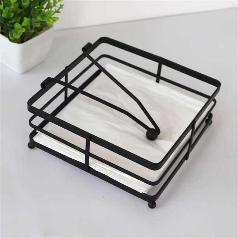 Tisch-Taschentuchaufbewahrungshalter für den Außenbereich, Arbeitsplatte, Metall, Schreibtischornament, Tischplatten-Taschentuchspender für Zuhause, Restaurant