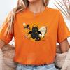 Halloween Cats Graphic Y2k Tops Women T-Shirt Casual Ulzzang Harajuku Streetwear Aesthetic Female Clothing Short Sleeve Tees