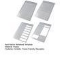 4Pcs Flexible Notebook Templates for Journaling Habit Trackers Daily Planning Handmade Travel-Friendly Set Checkbox Task List Templates
