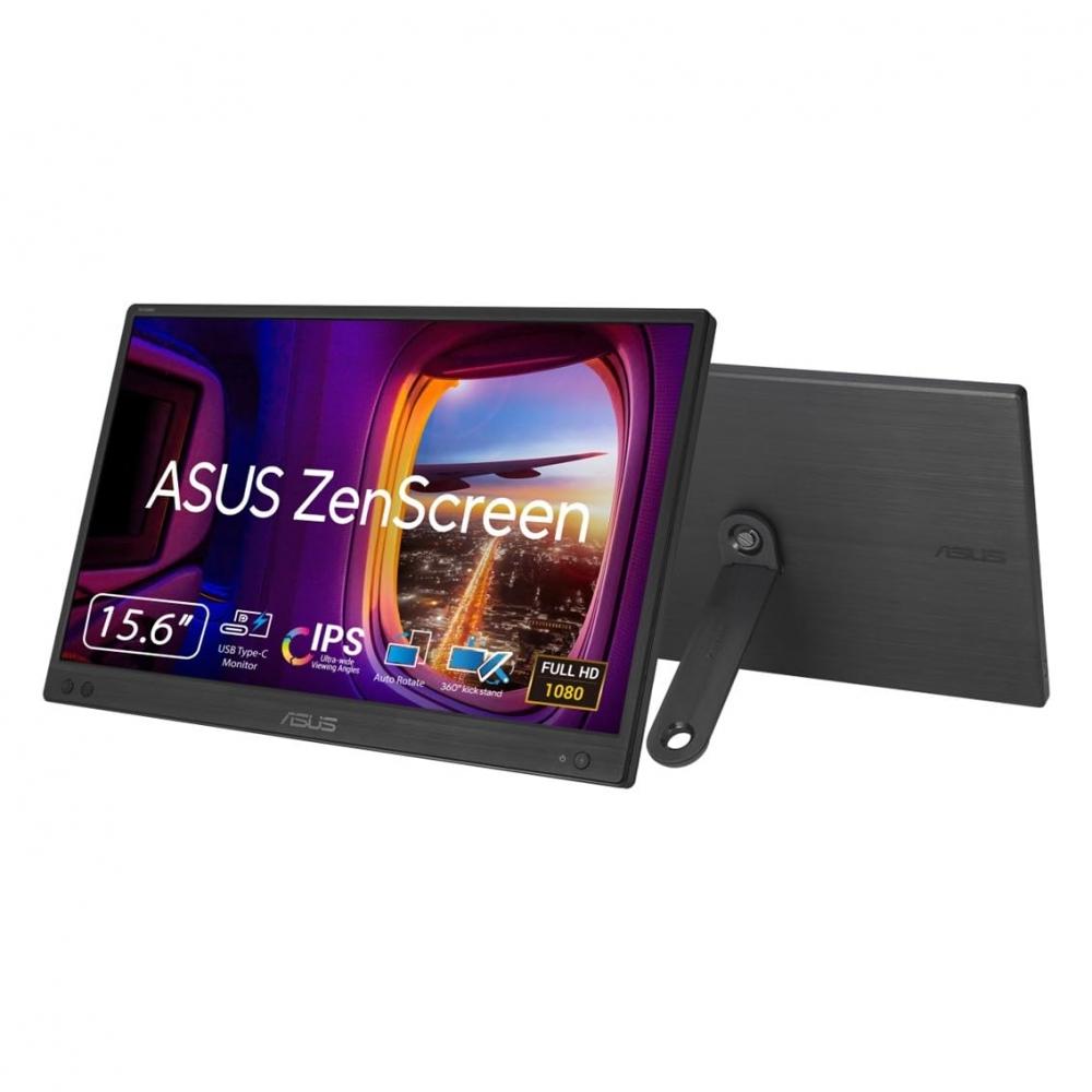 

Asus Портативний монітор ZenScreen MB166CR-J - 16 дюймів (Дисплей 15,6 дюймів)Full HDIPSUSB Type-C Без мерехтіння Фільтр синього світла Панель без відблисків 360°
