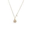 Elegant 18K Gold-Plated S925 Sterling Silver Snowflake Necklace with Zirconia Inlay - Perfect Holiday Gift for Women