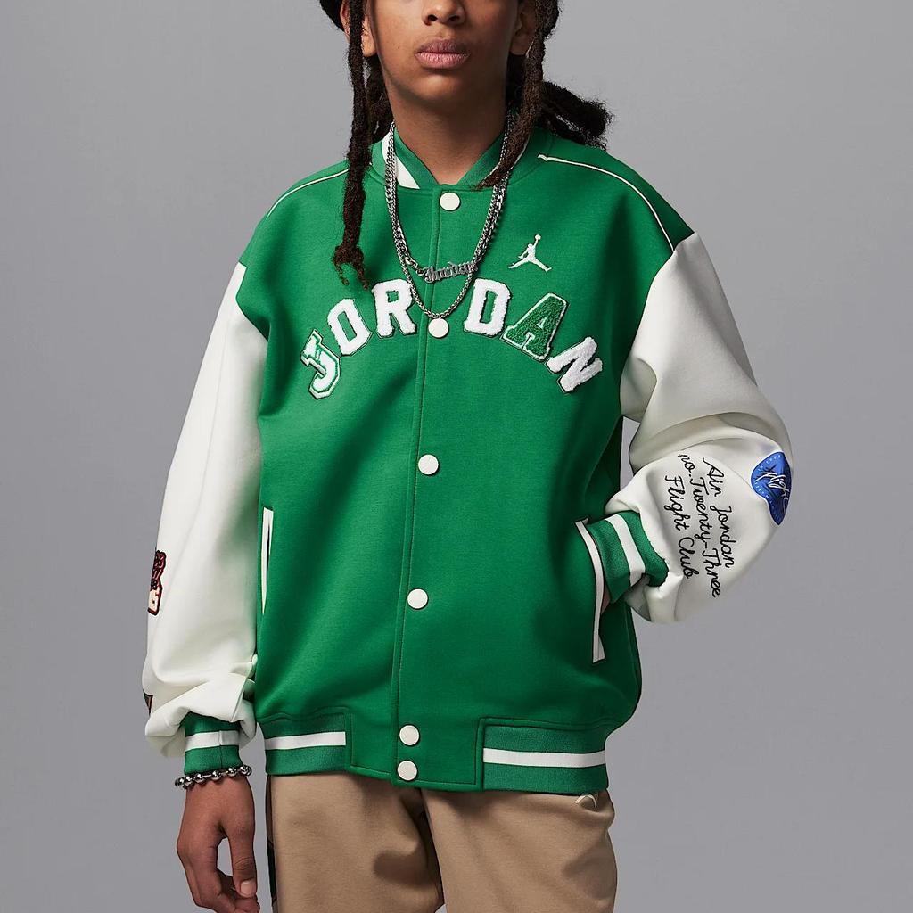 Jordan Big Kids' Varsity Jacket Green IF3746-302