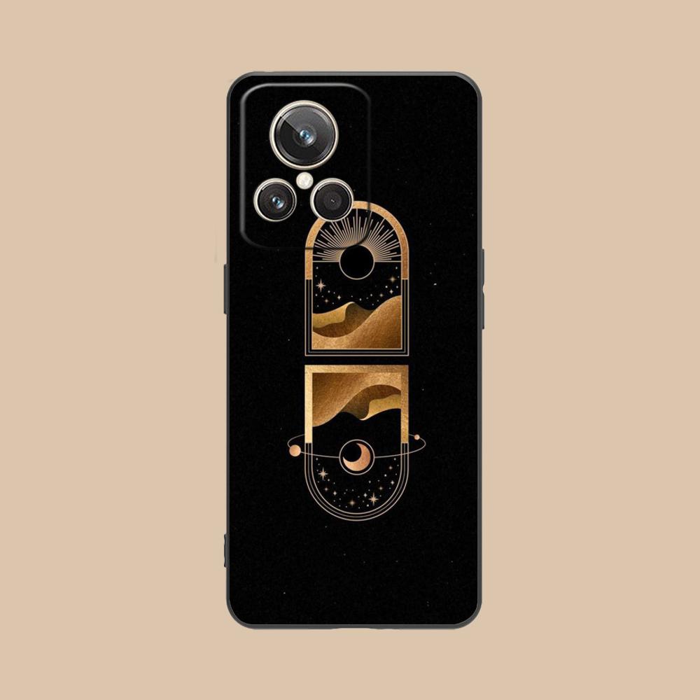 Sun Moon Mobile Cell Phone Case for Realme GT 8 Neo Pro C75 73 71 C67 65 C55 53 C35 31 C20 15 Colorful Printing Cover Cellphones