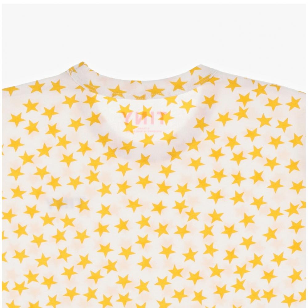 Tiny Cotton Aw24 014 104  Stars Tee Off White  Star Star Kids Short Sleeve Tee