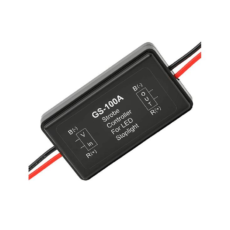 Car Light Control Motorcycle LED Brake Light Controller Strobe Flasher GS-100A Tail Lamp Safety Prompt Module