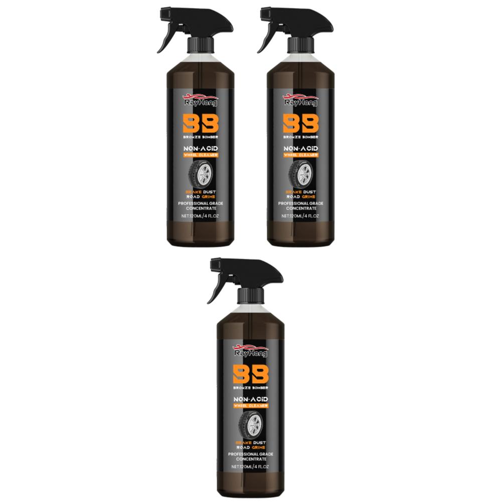 5-1pcs Powerful Wheel Cleaner 120ml Powerful Rim Brake Buster Spray Car Wash Wheel Cleaning Spray for Cleaning Wheels and Tires
