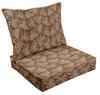 Vargottam Printed Outdoor Deep  Seat  Patio  Cushions Set 2pcs Seat Set All Weather Replacement