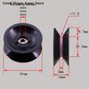 Ceramic U  Groove Pulley Wheel for Winding Machine High Hardness Smooth Surface for Wire Cable Thread Guidance
