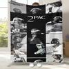 Tupac 2Pac Thug Life West Coast Rap Legend Flannel Throw Blanket,Cozy Warm Blanket for Bed,Sofa,Living Room,Picnic,Camping,Gift