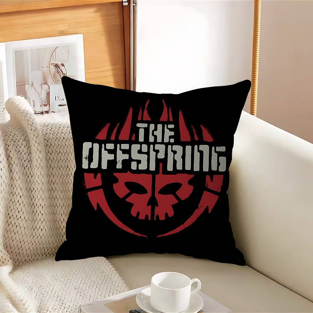 P-PunkS R-Rock The Offspring Logotyp Kuddfodral Avtagbart Tvättbart Kuddöverdrag – Helt Säsongsbetonat Mjukt Linne