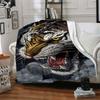 1pc Tiger Design Blanket Warm, Cozy, And Soft, Suitable for Sofas, Beds, Cars, And Office Use.Perfect for Camping And Travel, Making It a Great Gift f