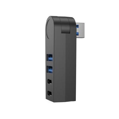 270 Degree Rotatable USB3.0 USB Splitter 4 Port Multiple Expander For Computer Laptop Hard Disk Data Transfer