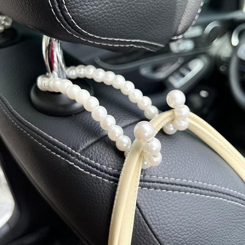 Car Hooks Multi-Functional Car Rear Seat Back Hook Auto Back Seat Storage Organizer Hanger For Handbag Purse Bags Clothes белый