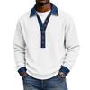 Herren Freizeit Pullover mit Knöpfen, Langarm, Lockerer Schnitt, Gestrickt, Farbe