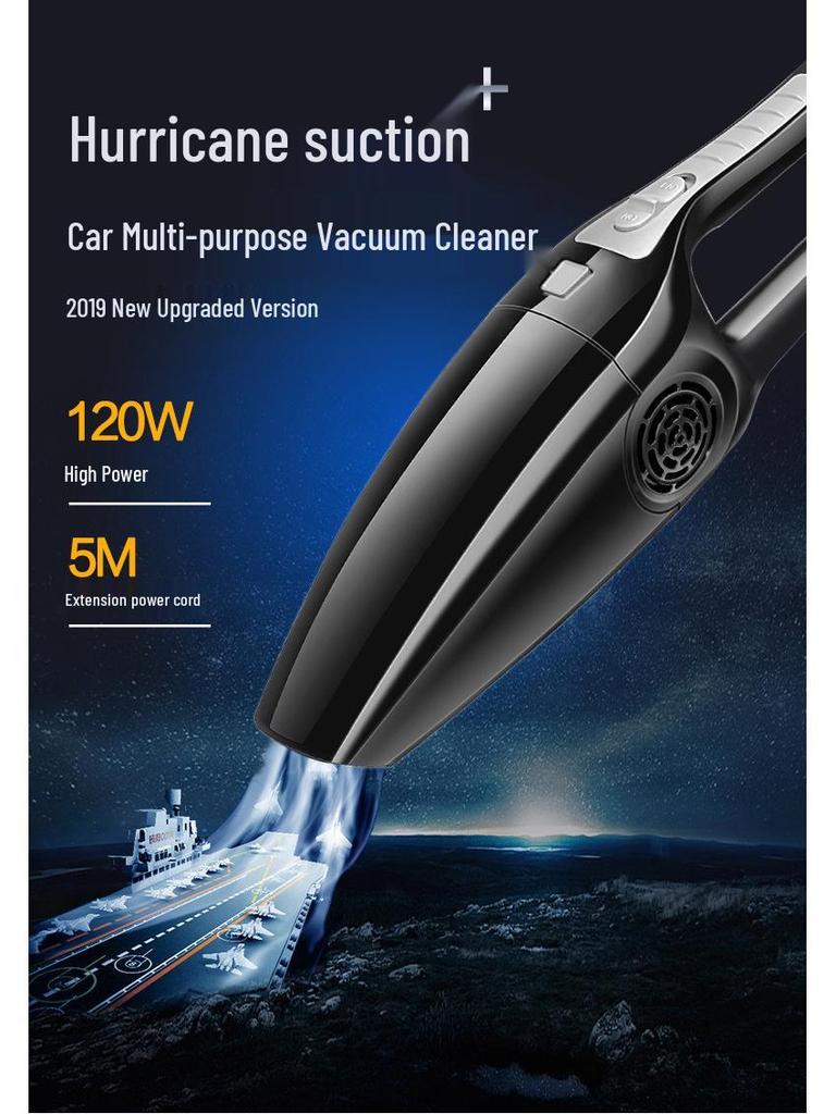 Dual-Use Handheld Car Vacuum Cleaner - Portable, High-Power, Wet/Dry for Home and Auto