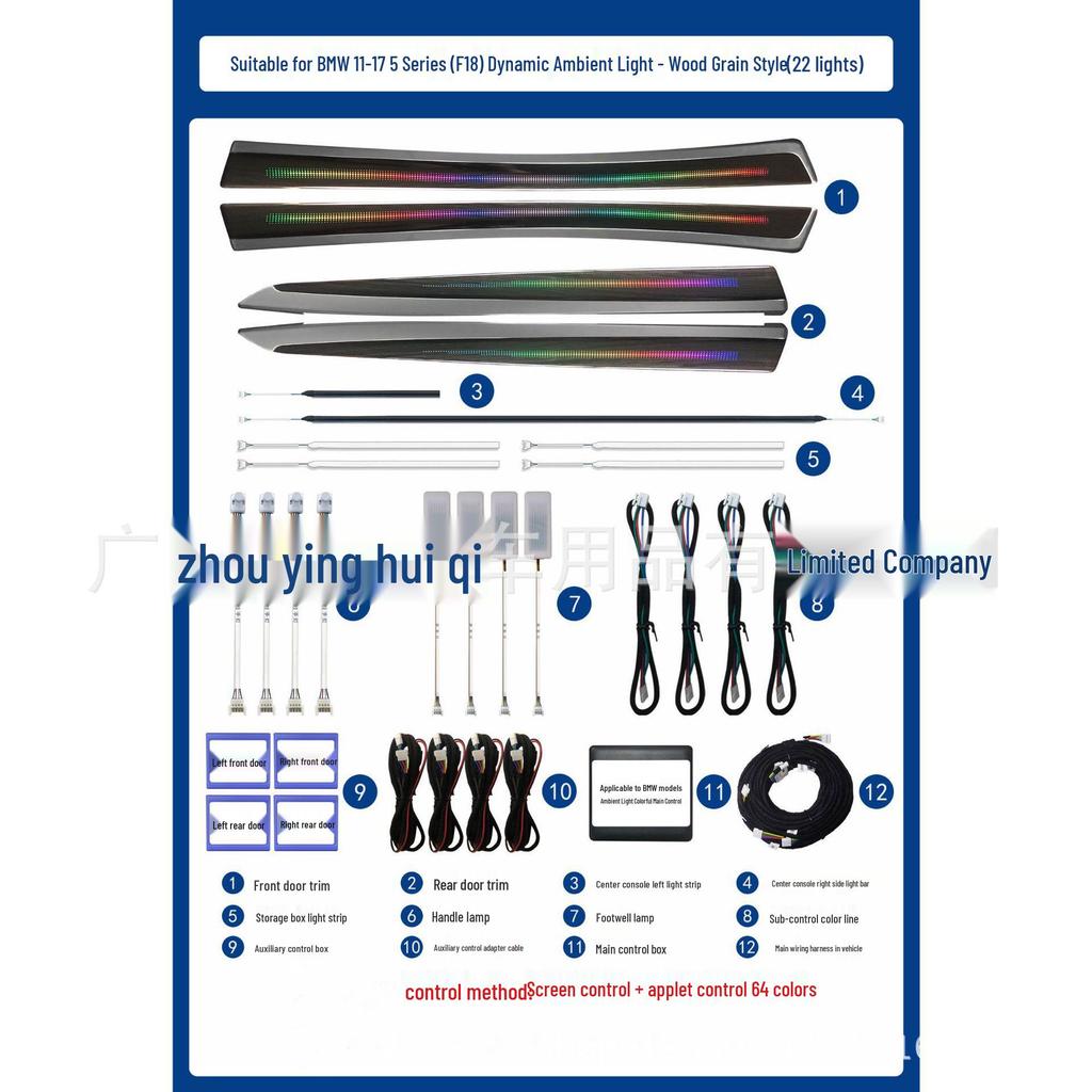 BMW 5 Series F18 Ambient Light: Dynamic, Colorful Lighting Mold