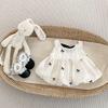 Girls Summer Two Piece Set with Bow Tank Top and Bloomer Shorts