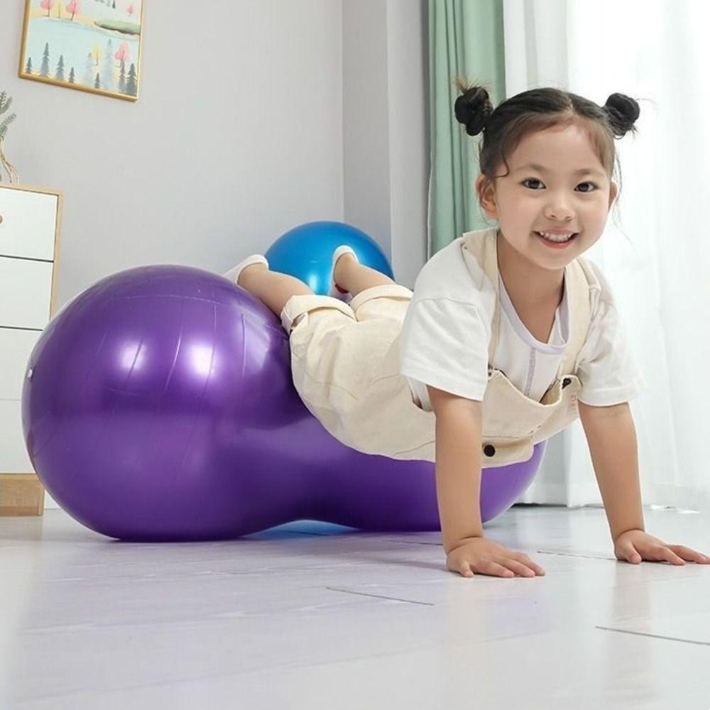 45*90CM Pilates Yoga Ball Verdickter Yoga Fitness Ball Balance Sport Erdnussball Krafttraining