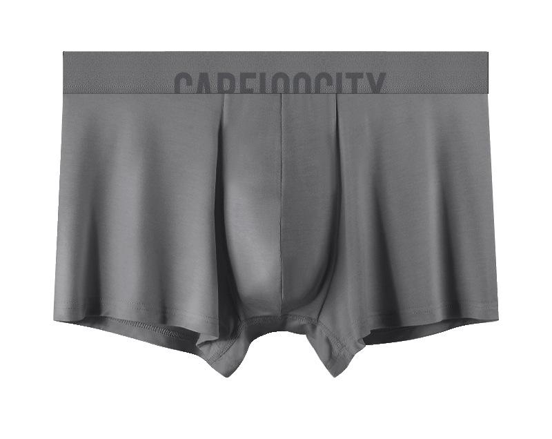 New Breathable 60s Modal Antibacterial Men's Boxer Briefs - Solid Color