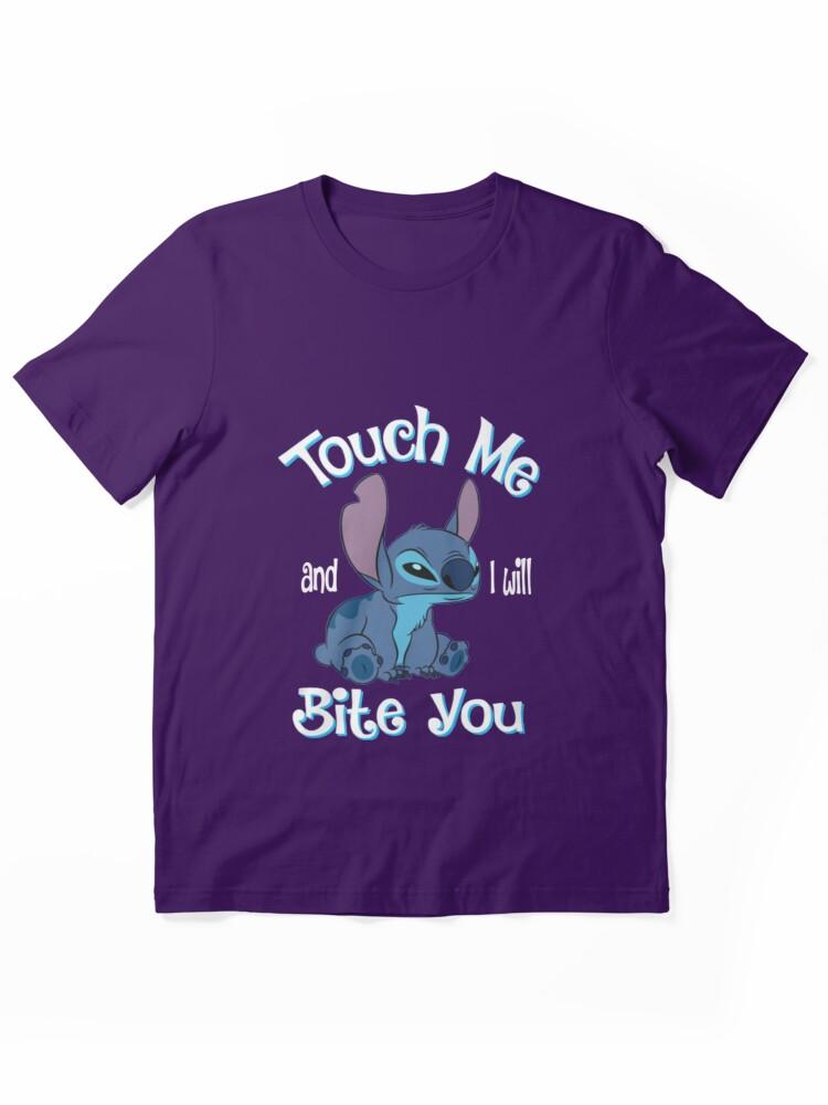 Lilo & Stitch The Series Stitch And Lilo Stitch Touch Me And I Will Bite You Essential Unisex T-Shirt