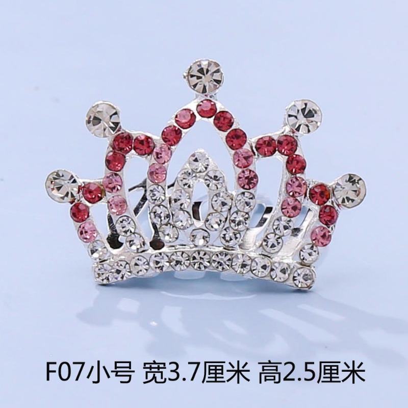 Crown Tiara Children's Princess Rhinestone Crown Hair Comb, Little Girl Birthday Gift Baby Hair Accessories Comb Accessories