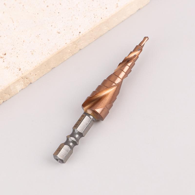 1pc M35 Cobalt-bearing Step Drill Stainless Steel Hole Opener Co Pagoda Drill Drill Bit High Hardness Cutting Tool Suit