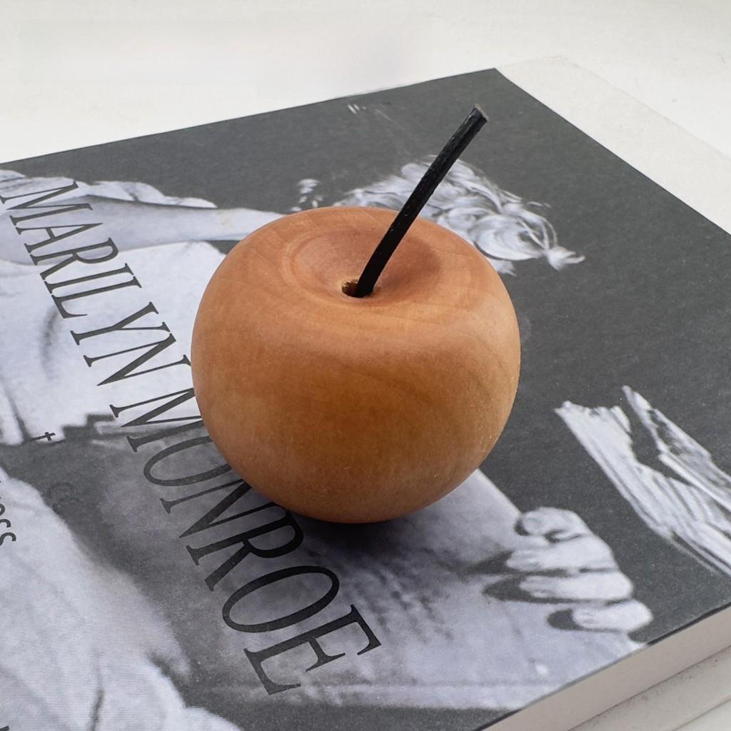 Wooden Apple Aromatherapy Car Diffuser With Incense Holder For Office And Home Decor