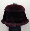 Faux Fox Fur Shawl for Bride - Autumn/Winter Wedding Cloak, Dress Cape