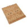 Chinese Chess Set Traditional Xiangqi Strategy Board Game 2 Players Travel Game Set with Foldeble Chessboard and Gold