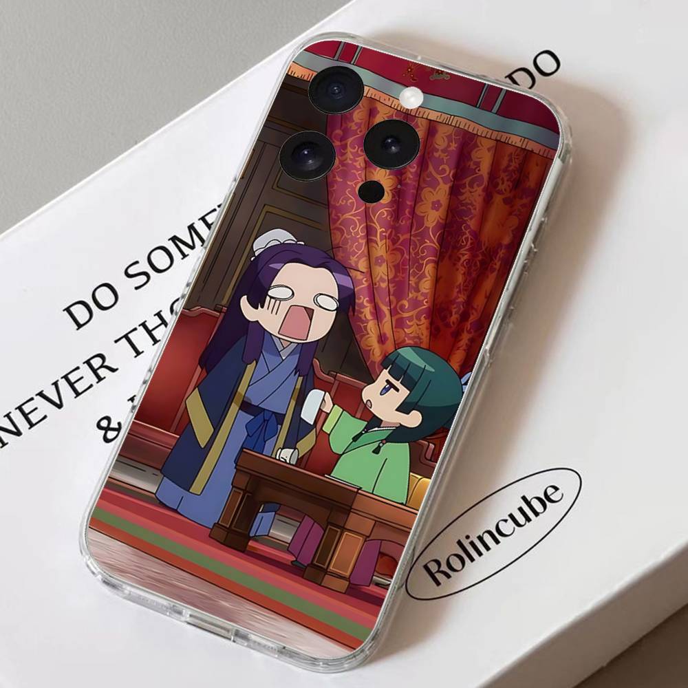 Jinshi And Maomao The A-Apothecary D-Diaries Phone Case Soft Transparent Case For IPhone 17 16 15 14 13 12 11 Pro Max Mini Plus