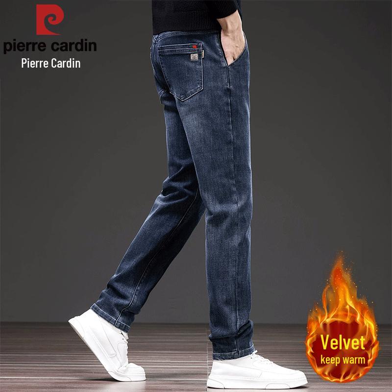 Pierre Cardin Men's Slim-Straight Fleece-Lined Jeans