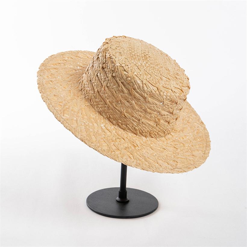 

202602-2509228 ins chic summer hand Pineapple pattern raffia grass fedoras cap men women leisure panama JAZZ hat head size 57cm