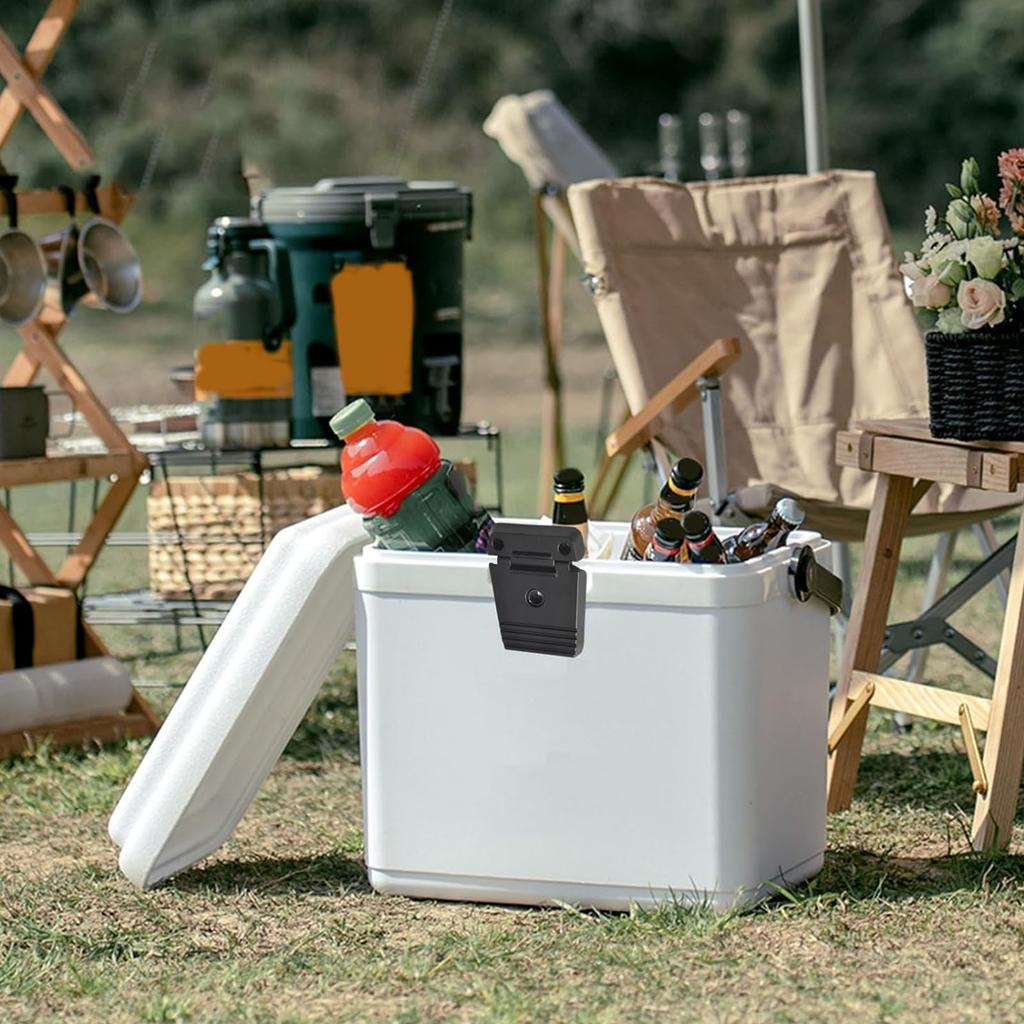 Practical High Strength Coolers Latches Replacement Set With Hinges Screws for Ice Chest Repair and Maintenance