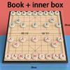 Großes chinesisches Schachspiel Tragbares magnetisches und klebendes Brett Strategie-Spiel-Set zum Lehren Lernen Partys Zuhause