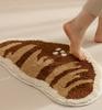 Adorable Mini Bread Mat Comfortably Soft and Warm Non-Slip Entrance Hallway Doormat Bathroom Rug Home Decor