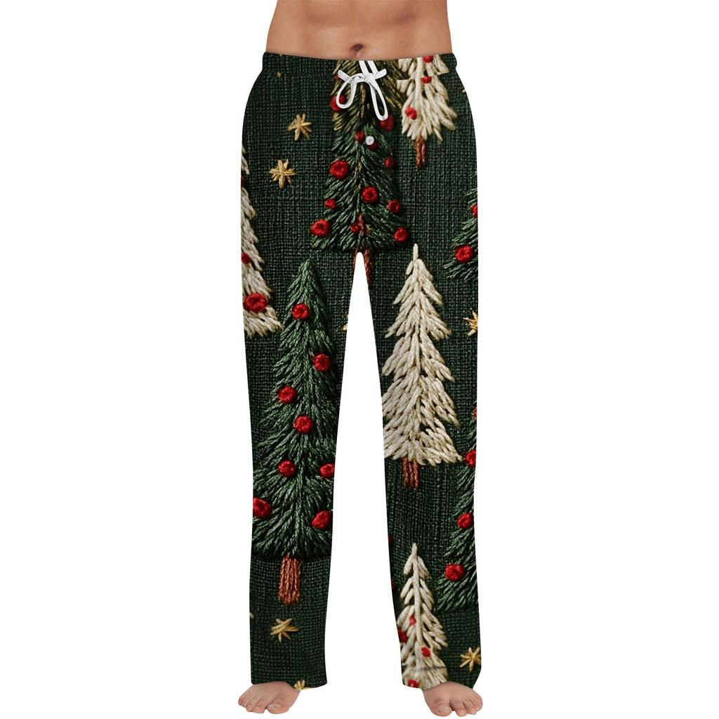 Men's Christmas Print Sleep Pants for Casual at Home