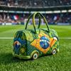 Easy Clean Travel Bag Soccer Handbag, with Quilted Design, Large Capacity Durable Polyester Duffel Lightweight Carryall Tote Bag, for Fitness Work And