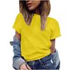 Fashion Casual Women Short Sleeve Solid  Tops Ladies Tee T-Shirt