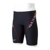 Mizuno Exersuit Half Spats for Competitive and Training Swimwear Men's N2MBA588, Black/Monotone,