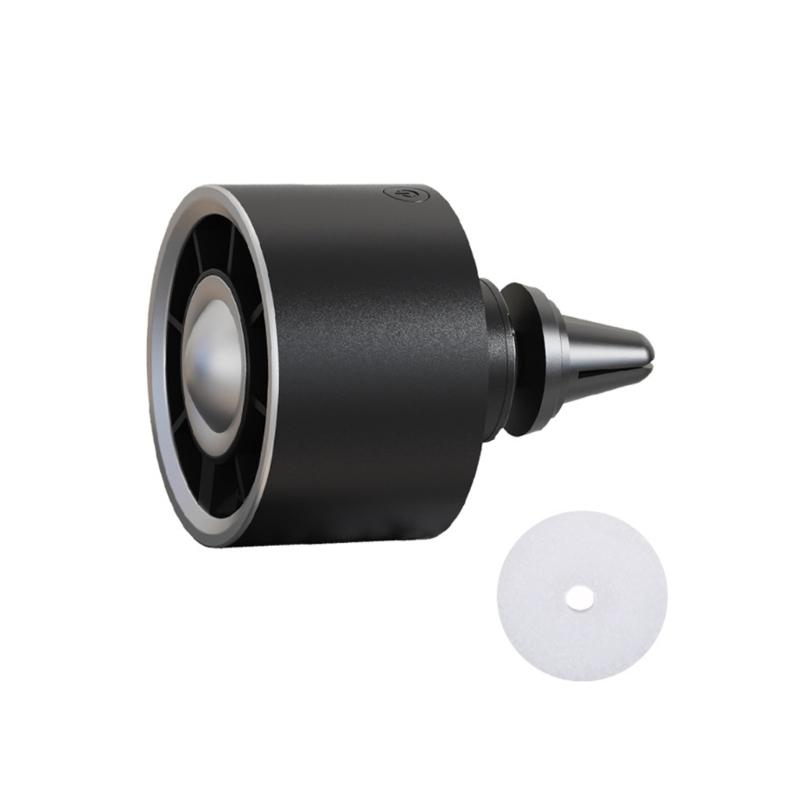 Rotating Electric Cooling Fan 3 Speed Automotive Supply Car Air Vent Fan with Scent Diffuser & Ambients Light