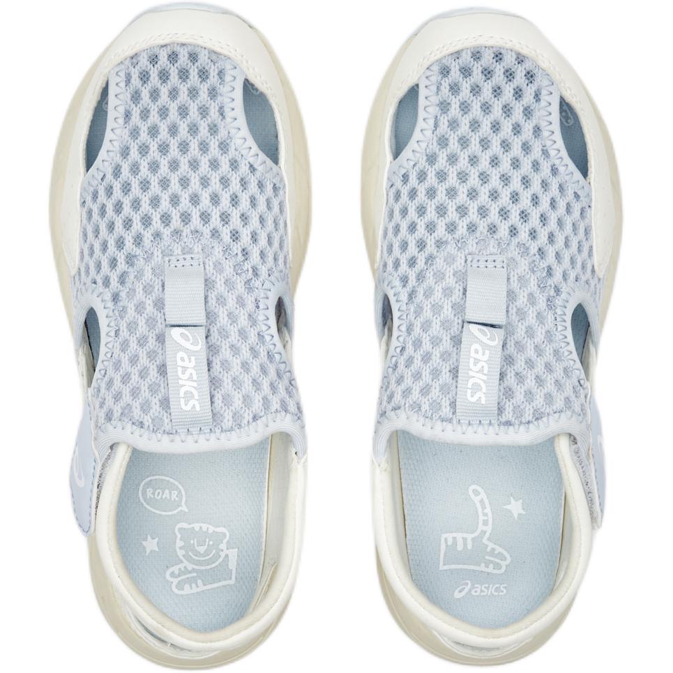 Asics Synthetic Leather Fabric Contend Summer Ps Comfortable Versatile Low Top Sandals Kids Sandals Blue Beige 1014A306-021