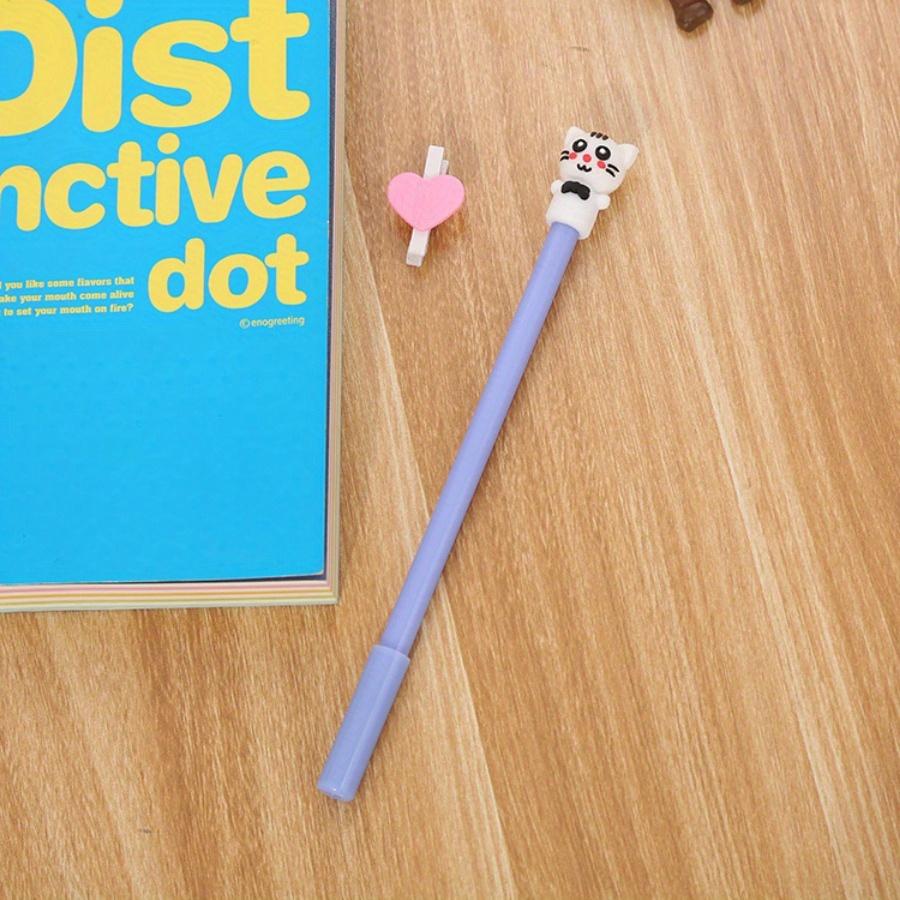 Înapoi la școală sezon 10 buc 0,5 mm creativ pisoi stilou gel papetărie drăguț pisică de desene animate stilou pe bază de apă rechizite de birou stilou semnătură