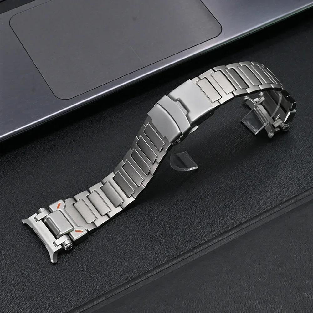 Men Titanium Band for Samsung Galaxy Watch 8 Classic 46mm Ultra 2025 47mm Luxury Metal Strap For GALAXY Watch 8 40/44mm Bracelet