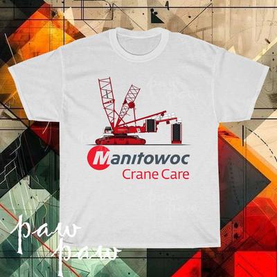 Neues Manitowoc Baukran-Logo Herren T-Shirt lustig Größe S bis 5XL