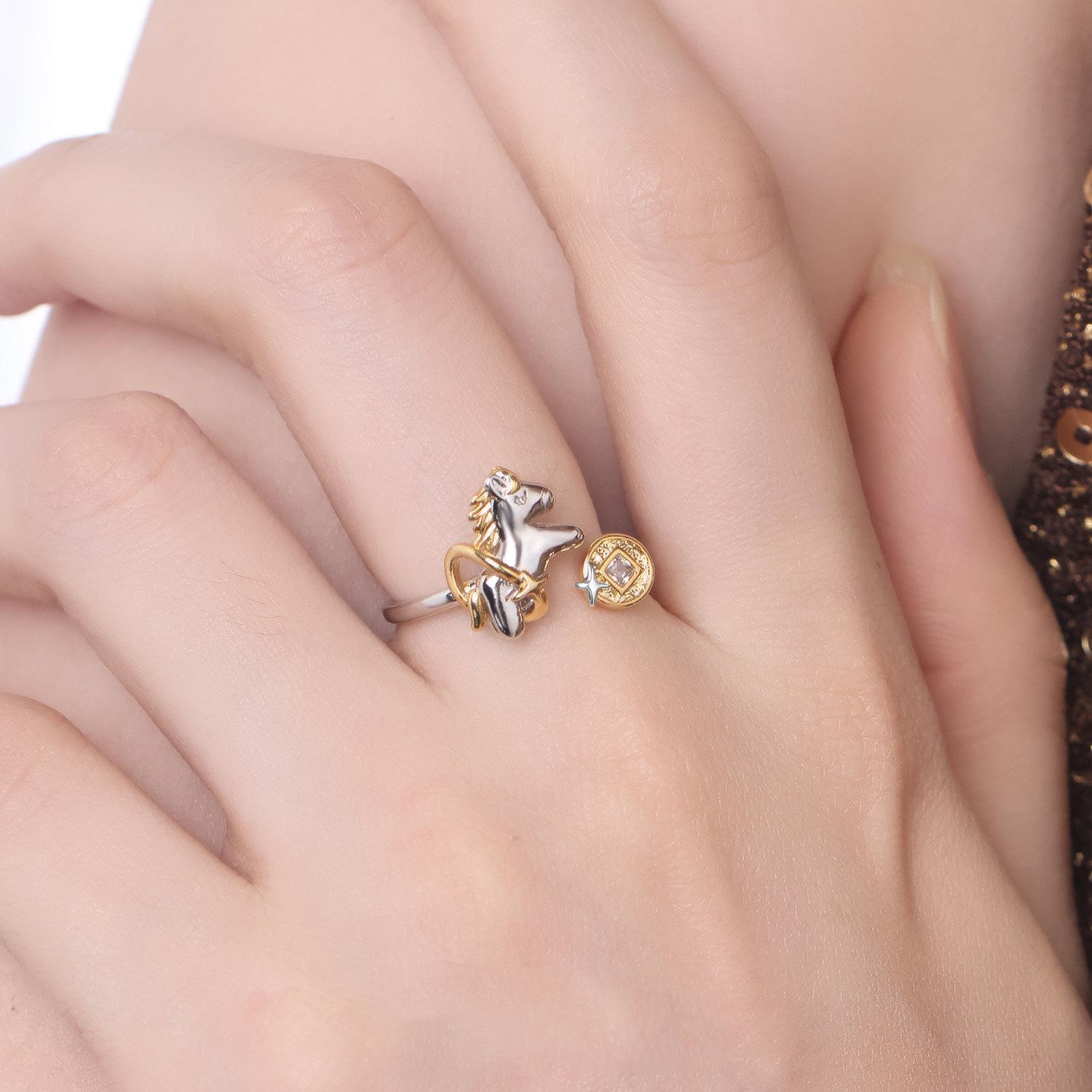 2026 Zodiac Little Horse Money Ring - Original Cold Style, High-End Design