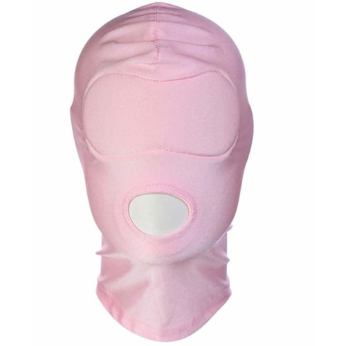 CZ-ING Full Face Mask, Stretch, 3-Hole, Blindfold, Open Mouth, Full Head Mask, Breathable, Elastic, SM, 3-Pack (Purple)