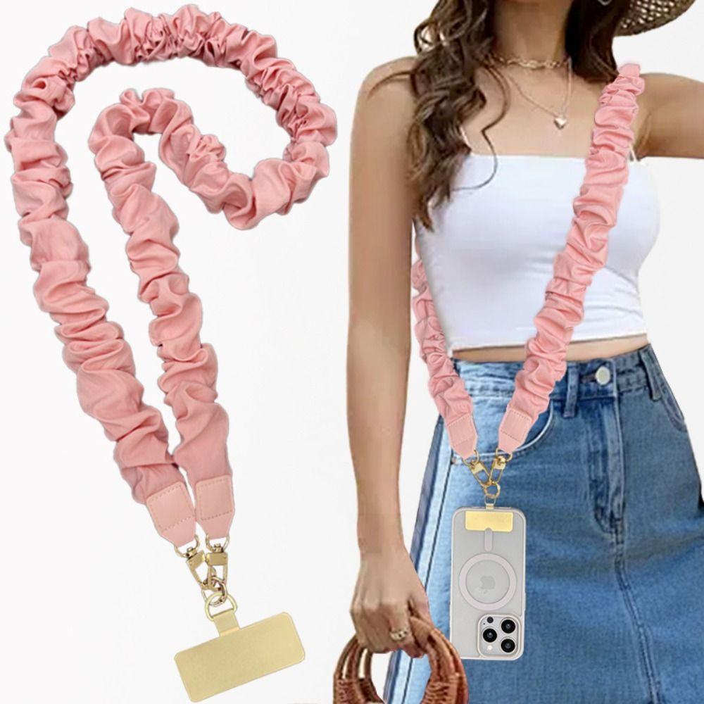 Solid Color Handbag Wide Colored Straps Hanging Handbag Belt Portable Hanging Cord for Unisex
